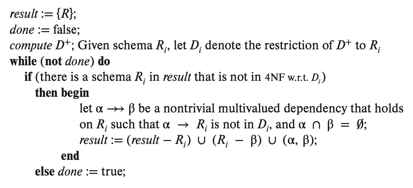 4nf-decompose-algorithm